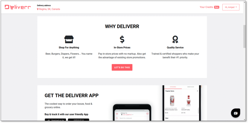 get the delivery app